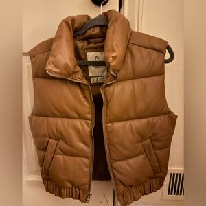 Abercrombie & Fitch vegan leather vest